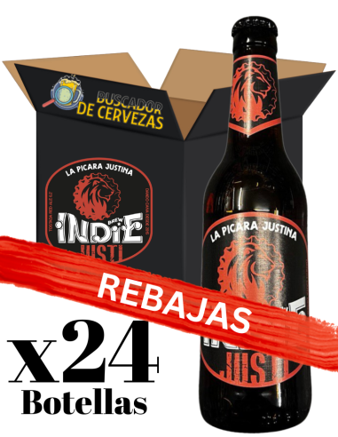 BREW INDIE - PICARA JUSTI -Red Ale 24x33cl