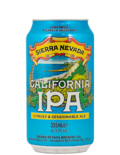 SIERRA NEVADA - CALIFORNIA IPA - Citrusy & Sessionable Ale Lata 33cl - Buscador de Cervezas - Brewhouse