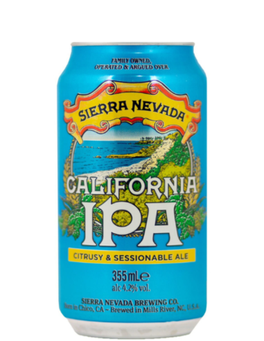 SIERRA NEVADA - CALIFÓRNIA IPA - Cerveja cítrica e Sessionable Ale 33cl lata