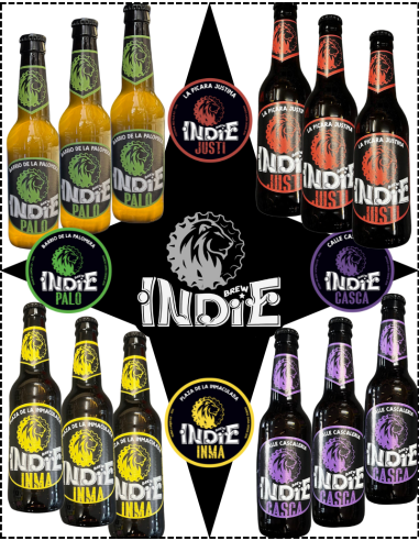 LOTE - BREW INDIE - 12 Unidades 33cl