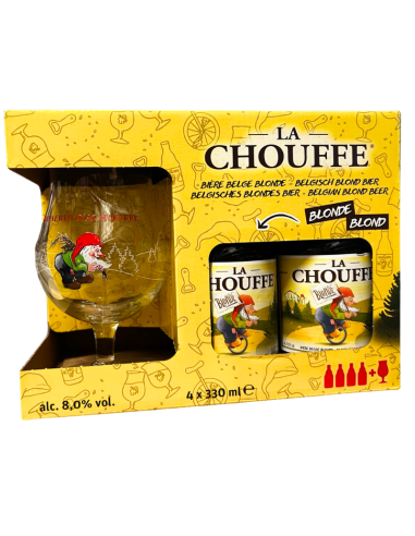 CHOUFFE - BLOND + CUP - Belgian Blond 4x33CL