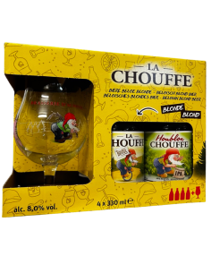 CHOUFFE  - DISCOVERY PACK - 4x33CL + 1Copa Snifter - Buscador de Cervezas - Brewhouse