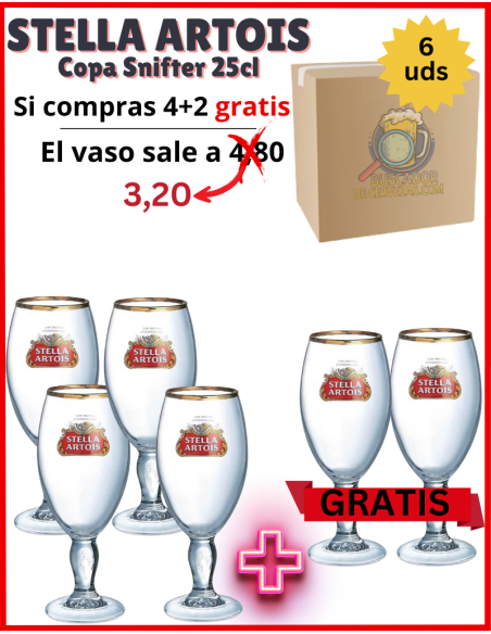 STELLA ARTOIS - Copo Snifter - 6 Unidades 25cl