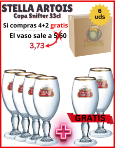 STELLA ARTOIS - Copo Snifter - 6 Unidades 33cl