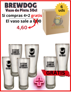 BREWDOG - Copo para cerveja - 6 unidades 50cl