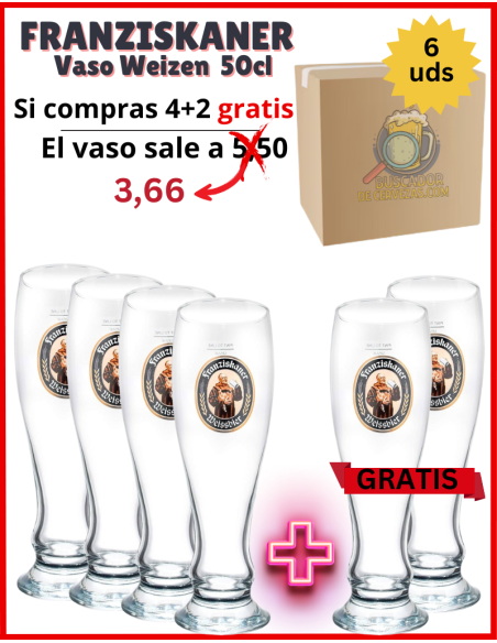 FRANZISKANER - Weizen Glass - 6 Units 50cl