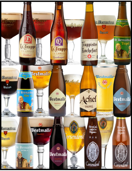 LOTE - ABADIA E TRAPENSESES Nº2 - Conforme stock 12 garrafas x 33cl