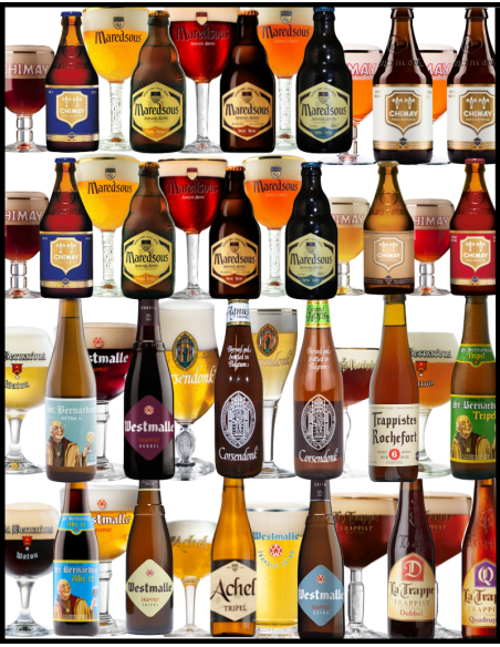 LOTE - ABADÍA Y TRAPENCES №1+№2 - Según Stock 24 Botellas x 33cl