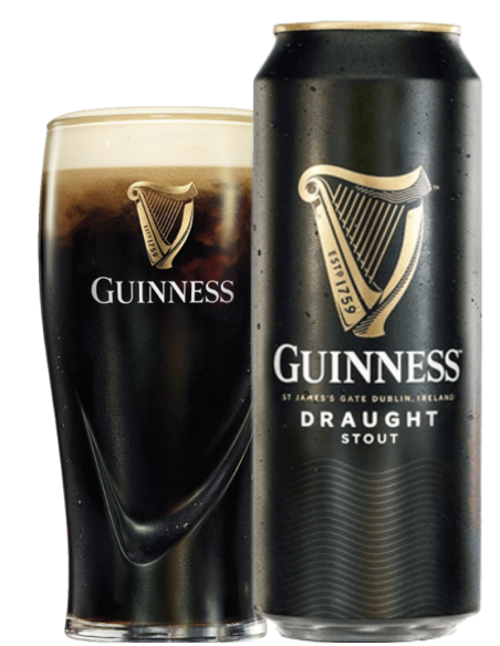 GUINNESS - DRAUGHT STOUT - Cerveja seca irlandesa 33cl