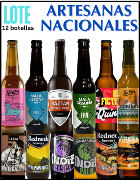 LOTE - ARTESANAS NACIONALES Nº 1 - Conforme stock 12 garrafas x 33cl