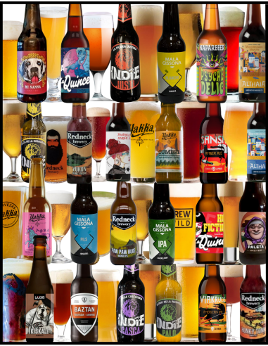 LOTE - ARTESANAS NACIONALES Nº1+Nº2 - Conforme stock 24 garrafas com copos