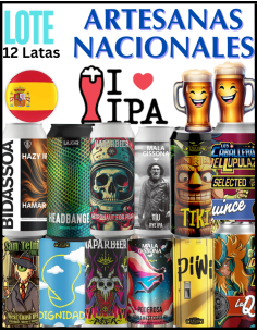 LOT - NATIONAL IPA'S - According to Stock 12 Cans - 44cl
