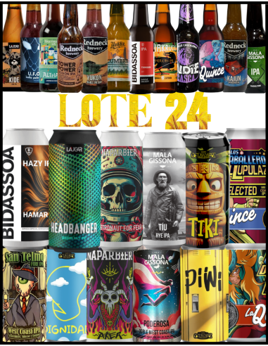LOTE - IPA´S NACIONALES - Según Stock 12 Latas 44cl + 12 Botellas 33cl con vasos