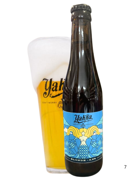 YAKKA - BLONDE - Loura belga (sem glúten) 33cl com copo