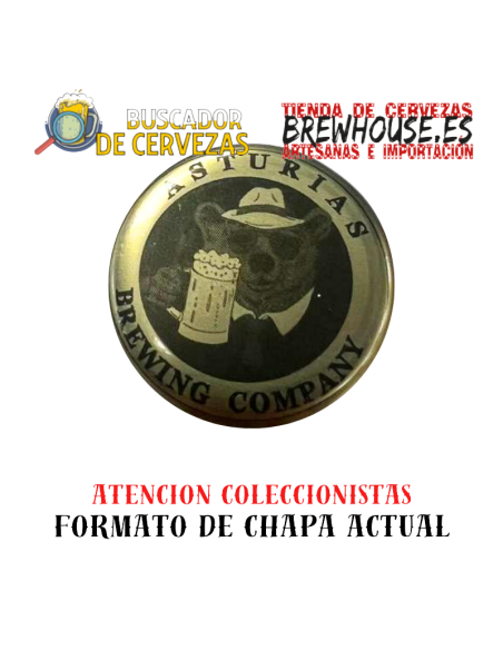 chapa de botella color oro con dibujo de marca