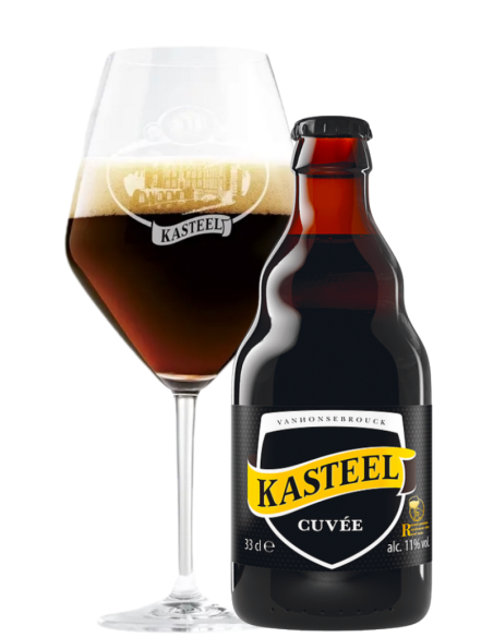 KASTEEL - CUVÉE DU CHATEAU - cerveja preta forte belga 33cl com copo