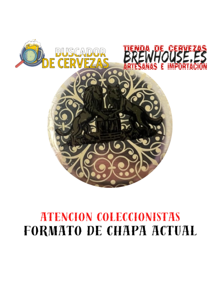 distintivo de garrafa dourado com desenho da marca