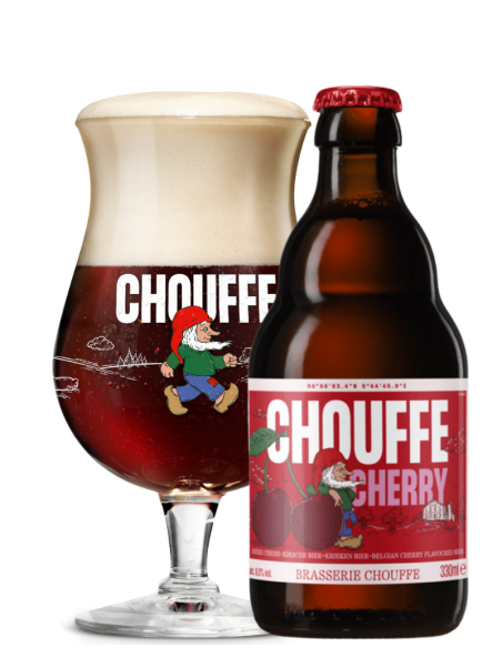 CHOUFFE - CHERRY - Belgian Strong Dark Ale 33cl with cup