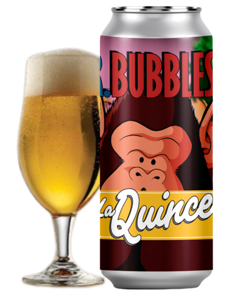 LA QUINCE - MR.BUBBLES - Lata de cerveja checa - 44cl com copo