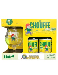 CHOUFFE  - BLOND PACK - Belgian Blond 4x33CL + 1Copa Snifter