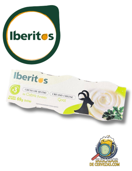 IBERITOS - CREMA DE QUESO CABRA FUNDIDO - 3x23g