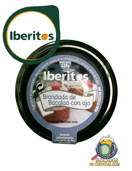 IBERITOS - BRANDADA DE BACALAO CON AJO - 110g