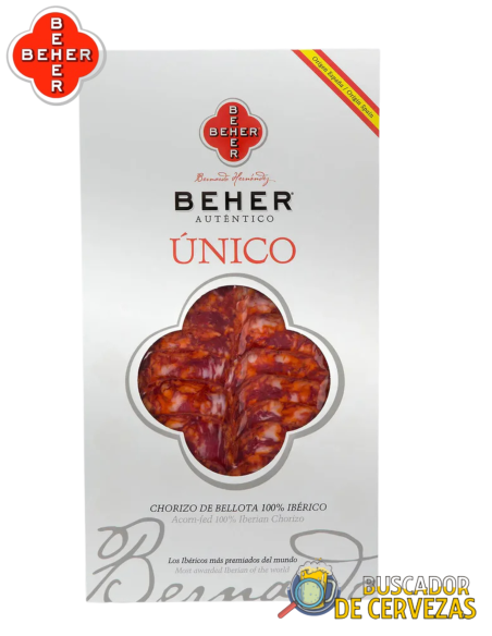 BEHER - CHORIZO DE BELLOTA 100% IBÉRICO (Sin Gluten) - 100g