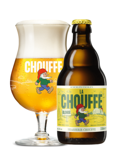 CHOUFFE - LA CHOUFFE BLONDE - Loura belga 33cl com copo