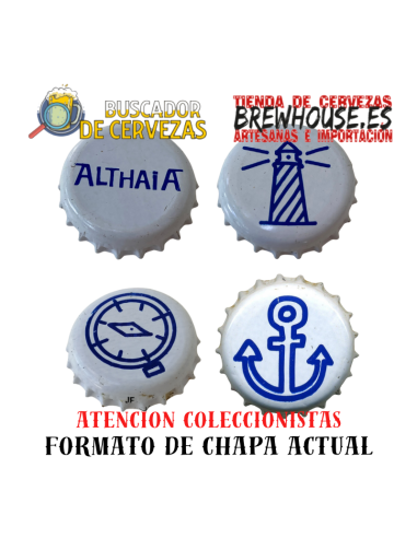 4 chapas de botella color blanco con dibujos de marca