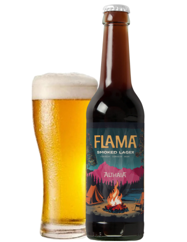 ALTHAIA - FLAME - Lager Ahumada 33cl con vaso