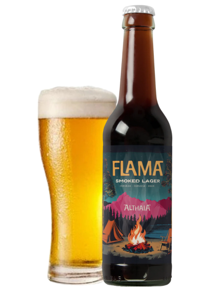 ALTHAIA - FLAME - Smoked Lager 33cl with glass