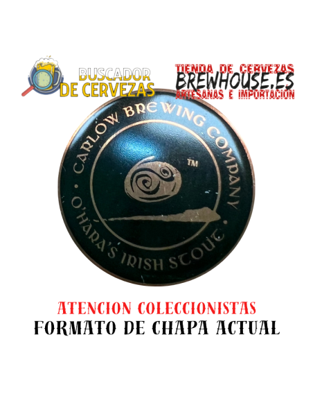 chapa de botella color negro con dibujo de marca