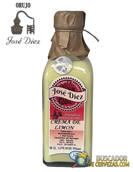 ORUJO Y LICORES JOSÉ DÍEZ - LEMON CREAM - 50cl