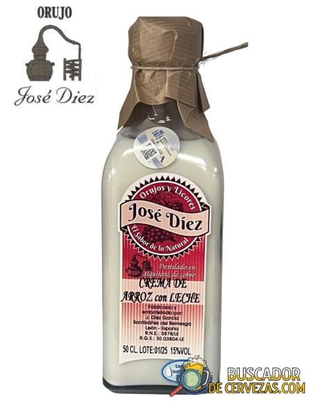 ORUJO Y LICORES JOSÉ DÍEZ - CREAM OF RICE WITH MILK - 50cl