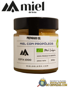 MIEL DE LEÓN - CREMA DE MIEL CON PROPÓLEOS - Ecológico 300g