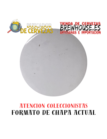 chapa de cerveza color blanca