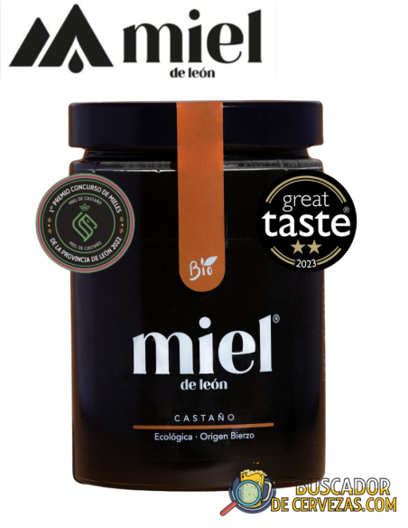 MIEL DE LEÓN - CASTAÑO - Ecológico 800g