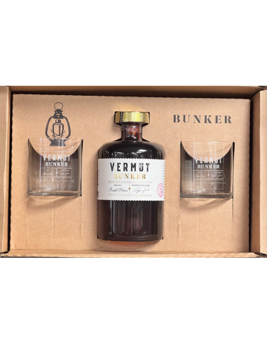 BUNKER - VERMUT GIFT SET + 2 GLASSES - 70cl