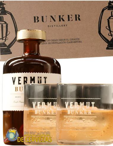 BUNKER - VERMUT GIFT SET + 2 GLASSES - 70cl