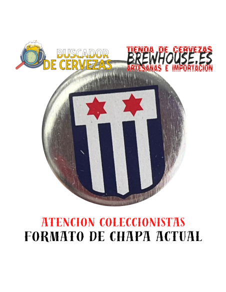 chapa con dibujo de marca