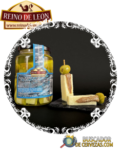 REINO DE LEÓN - PINCHOS DE QUESO DE OVEJA CON ANCHOA Y ACEITUNAS (12UD) - 465g 2