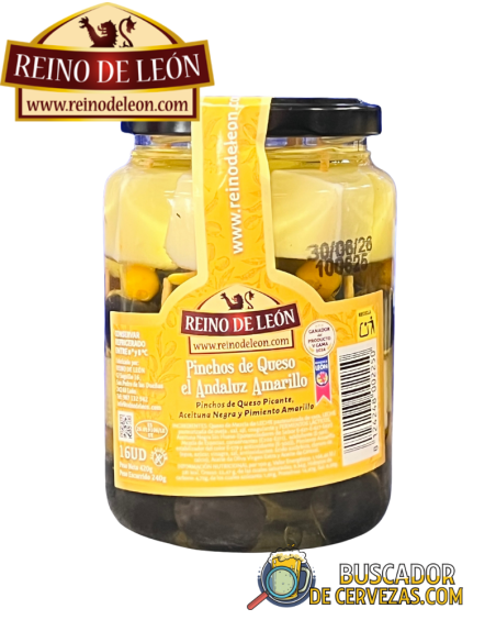 REINO DE LEÓN - PINCHOS DE QUESO EL ANDALUZ AMARILLO (16UD) - 420g