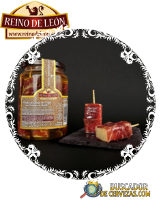 REINO DE LEÓN - PINCHOS DE QUESO DE OVEJA CON CECINA EN ACEITE (14UD) - 465g 2