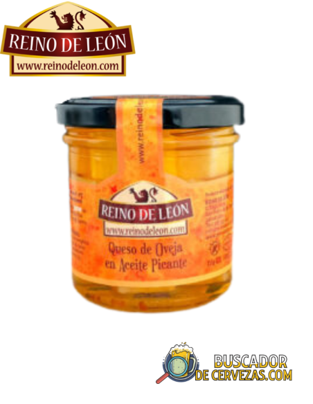 REINO DE LEÓN - SHEEP CHEESE IN SPICY OIL - 155g
