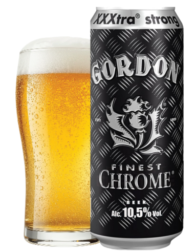 GORDON FINEST - CHROME - Belgian Golden Strong Ale 44cl. can