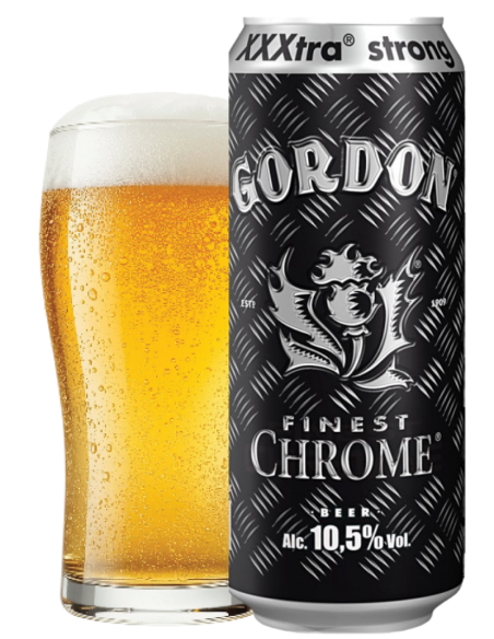 GORDON FINEST - CHROME - Belgian Golden Strong Ale 44cl. can