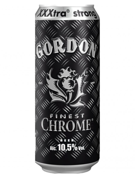 GORDON FINEST - CHROME - Cerveja Forte Dourada Belga Lata 44cl