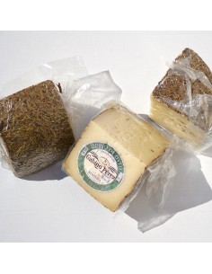 QUESOS GABINO PEREZ - OVEJA CURADO LECHE CRUDA AL ROMERO- Cuña 400 g. aprox. 2