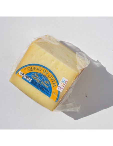 QUEIJOS GABINO PEREZ - Queijo de ovelha curado com leite cru - Cunha 400 g. aprox.