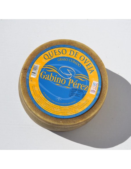 QUEIJOS GABINO PEREZ - Queijo de ovelha curado com leite cru - Cunha 400 g. aprox.